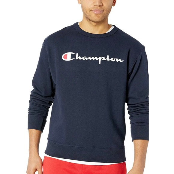 "Champion Powerblend Fleece Graphic Pullover, Large Mens" - Picture 3 of 6